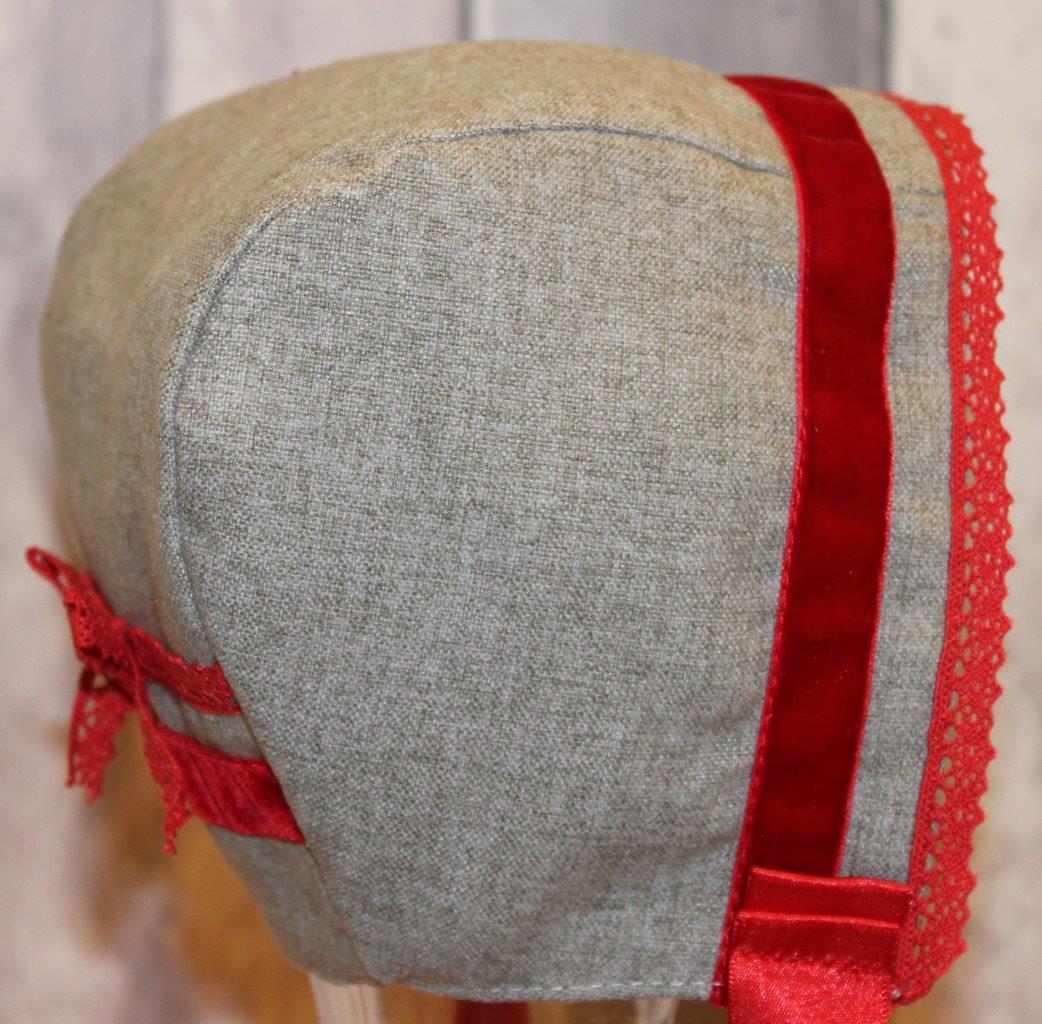 ruby baby bonnet